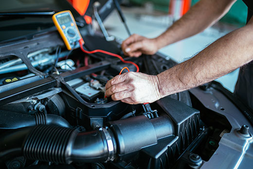 Collision damage diagnostics 